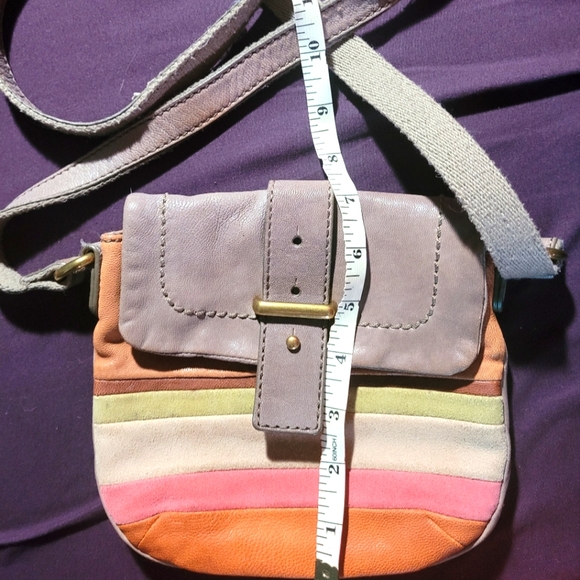 Fossil Handbags - Fossil cow and lamb hide crossbody purse